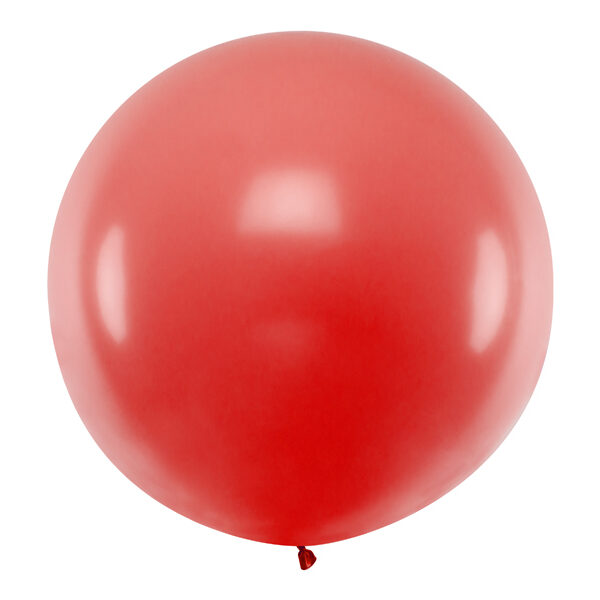 balon gigant pastelowy czerwony